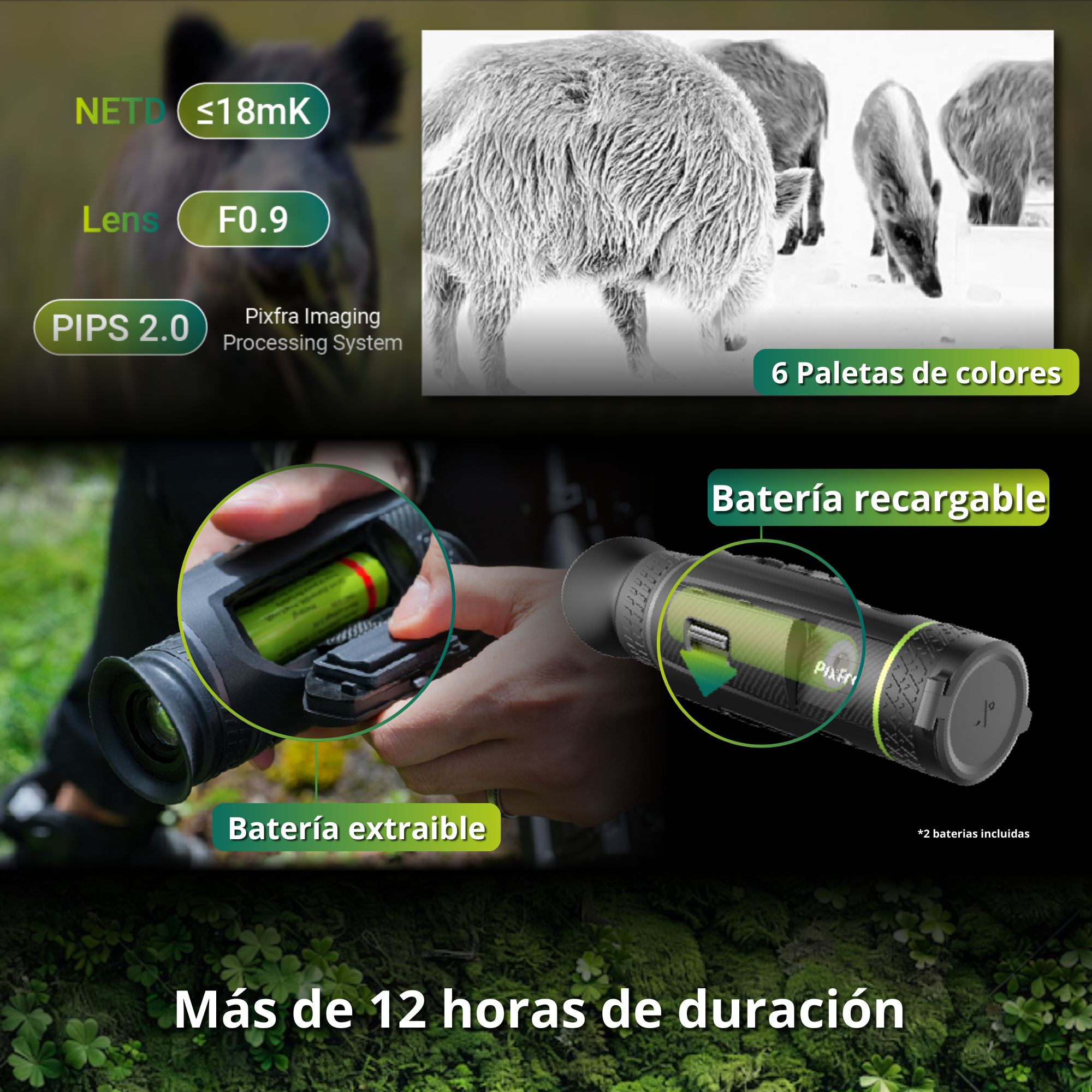 PIXFRA Sirius · Monocular Térmico