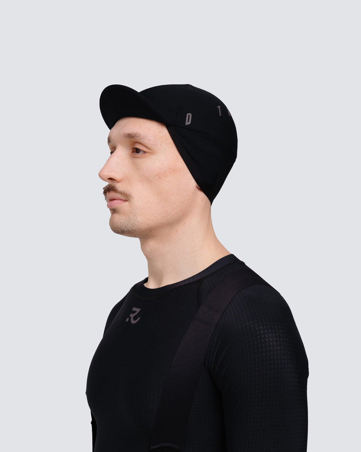 Gorra Térmica de Ciclismo con Visera — Racing Black