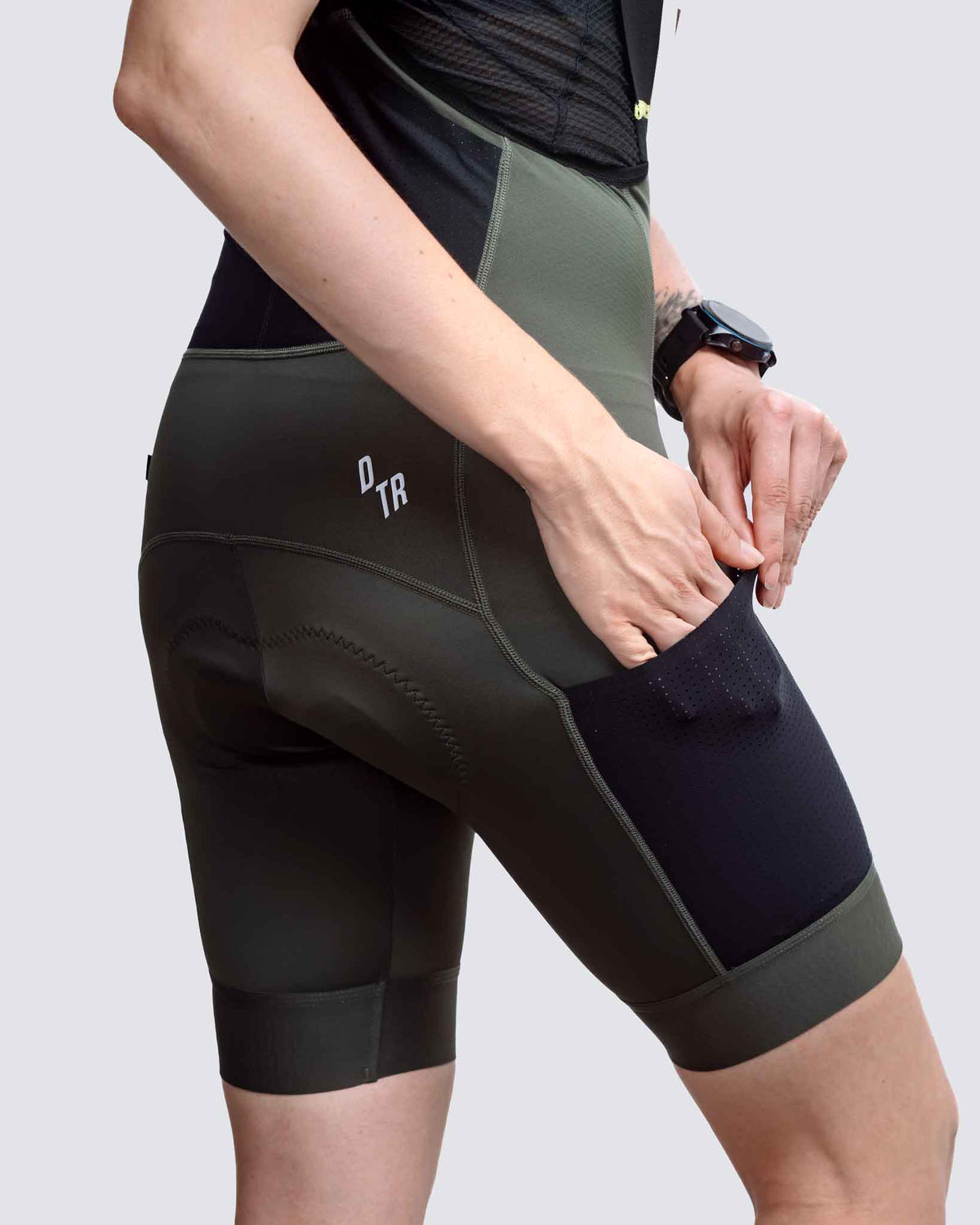 Culotte Gravel Cargo Mujer — Forest Green