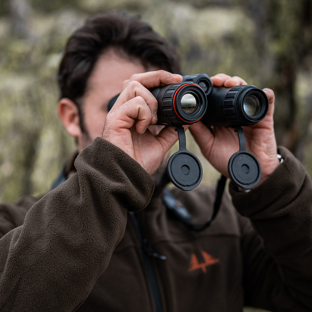 Multispectral Binoculars with Rangefinder + IR 850nm HABROK 4K HE25L HIKMICRO