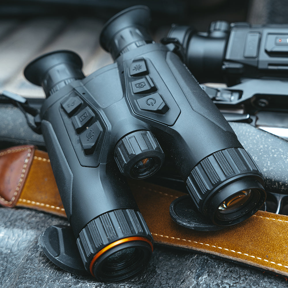 Multispectral Binoculars with Rangefinder + IR 850nm HABROK 4K HE25L HIKMICRO