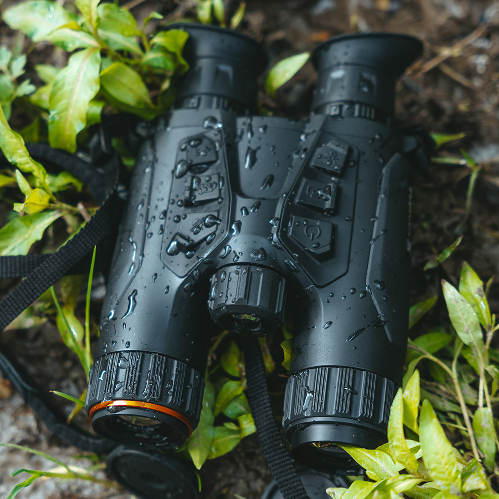 Multispectral Binoculars with Rangefinder + IR 850nm HABROK 4K HE25L HIKMICRO