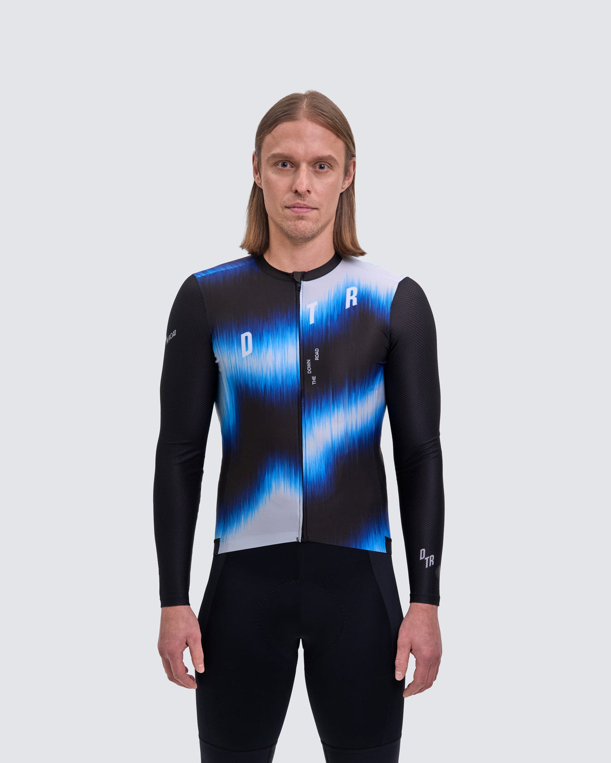 Maillot Manga Larga Resilience Hombre — Blue and Black