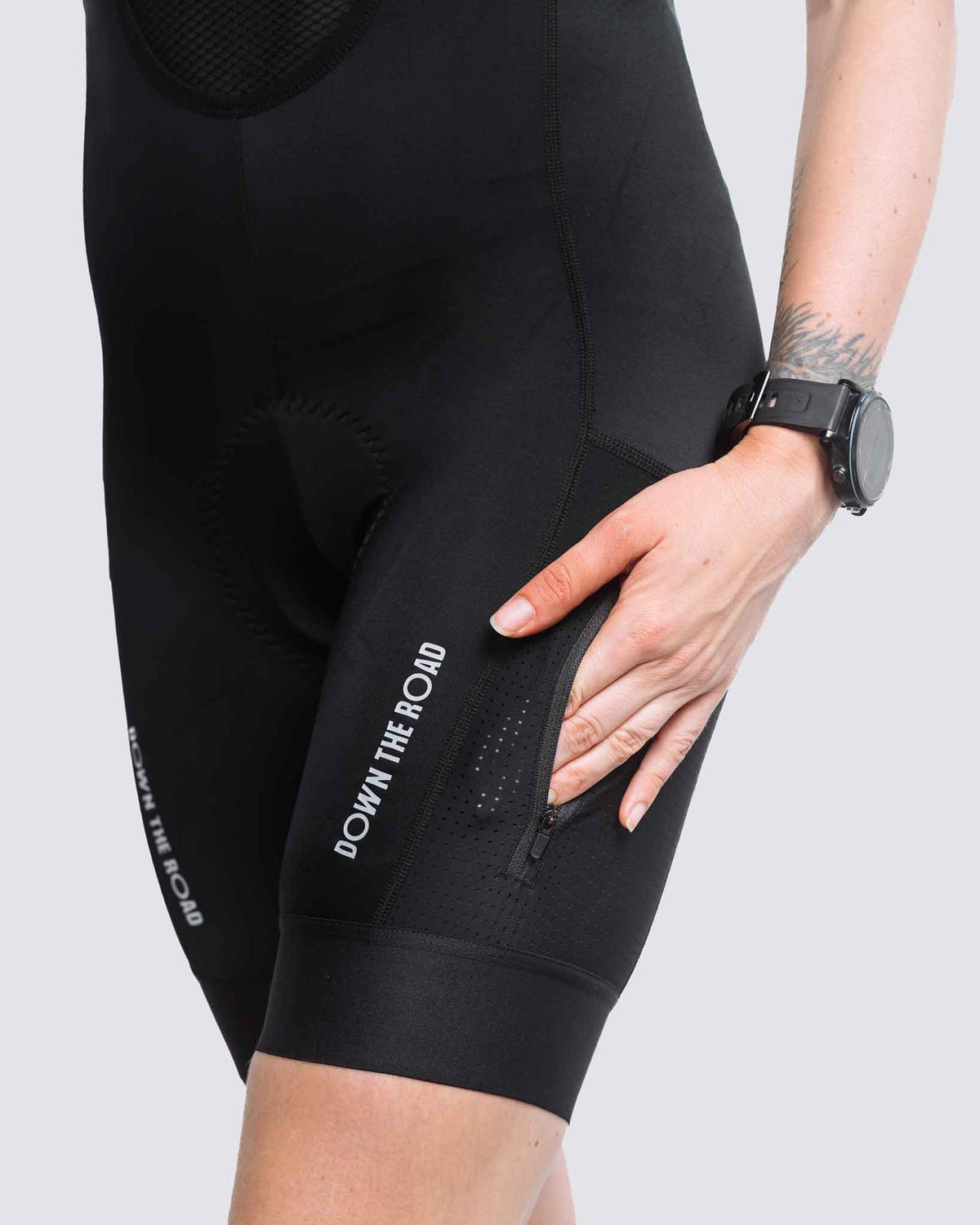 Culotte Gravel Cargo Mujer — Base Black