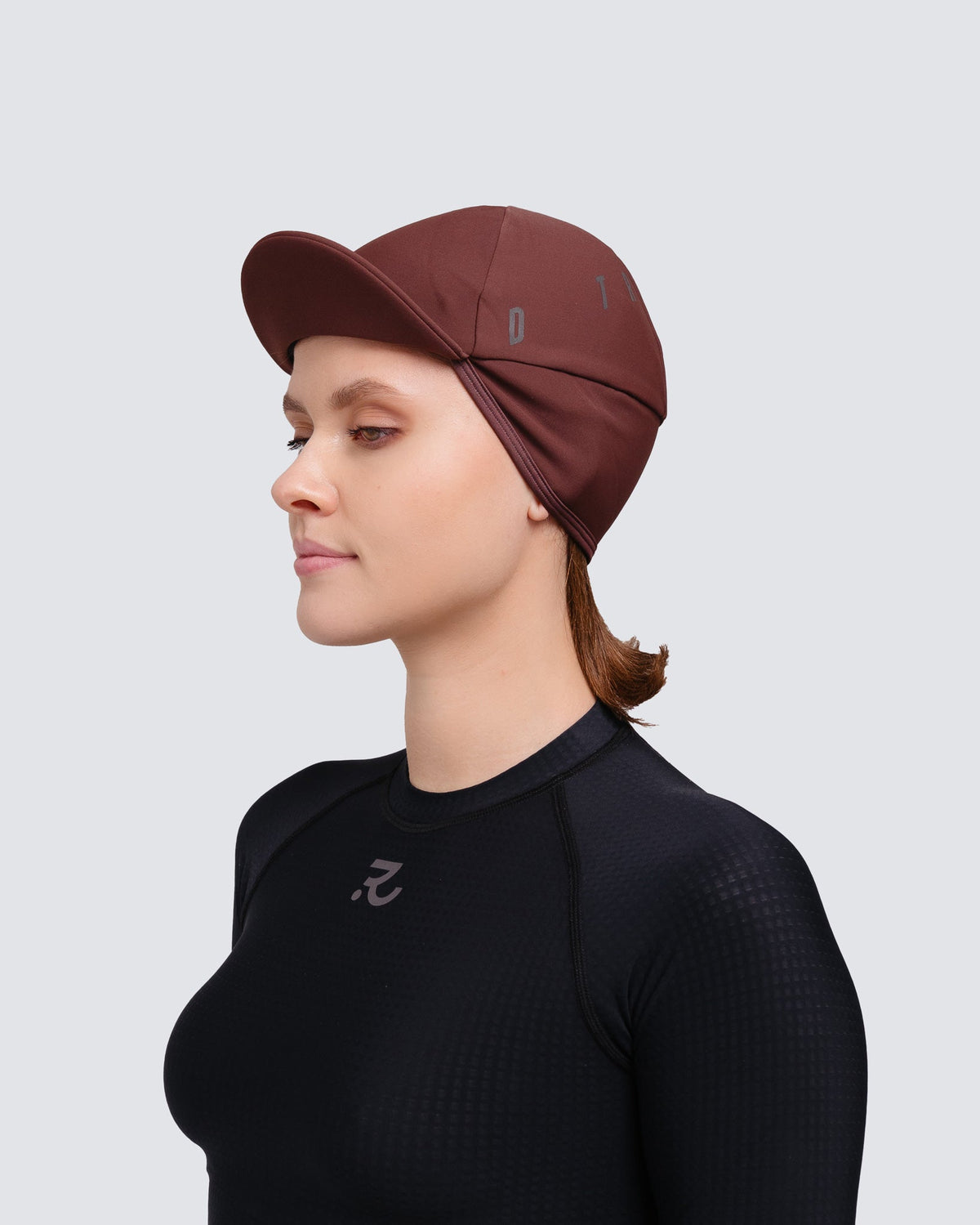 Gorra Térmica de Ciclismo con Visera — Terra Brown