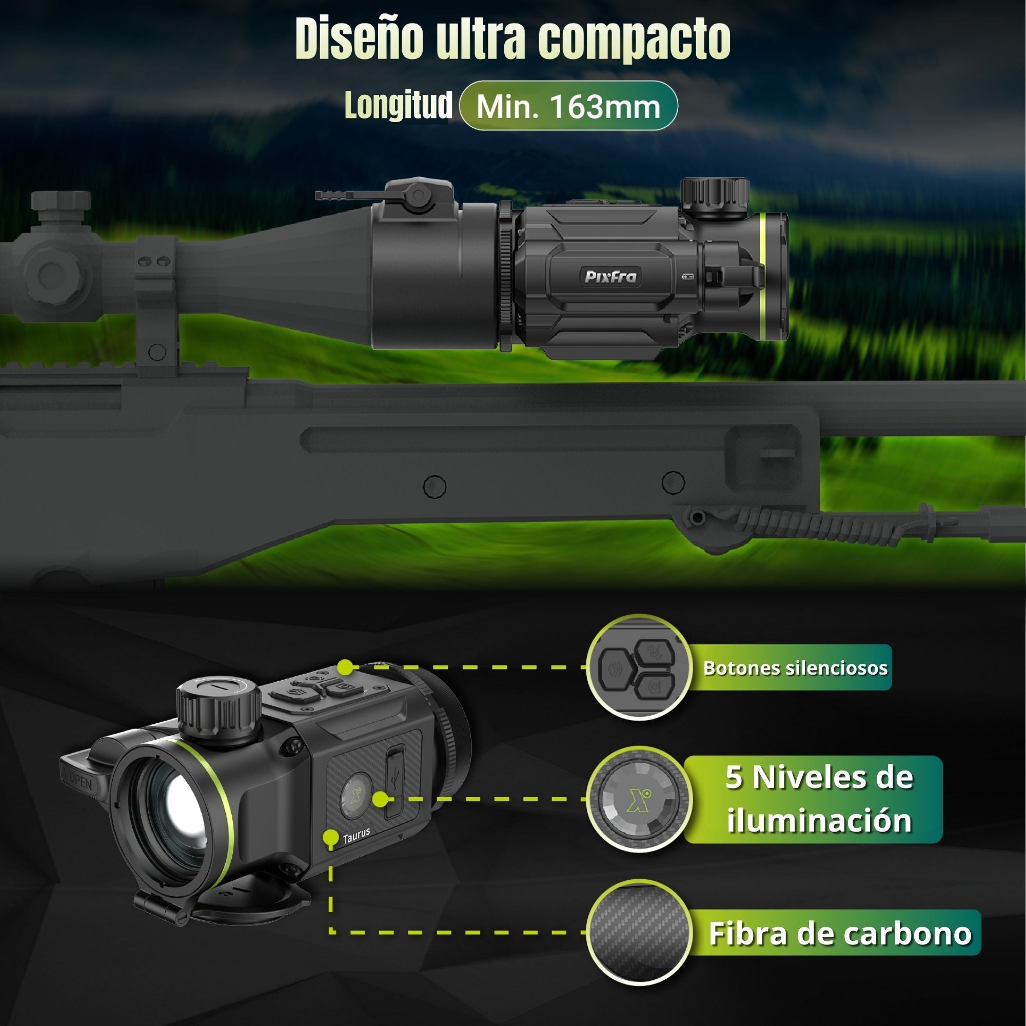 PIXFRA Taurus · Clip-on Térmico