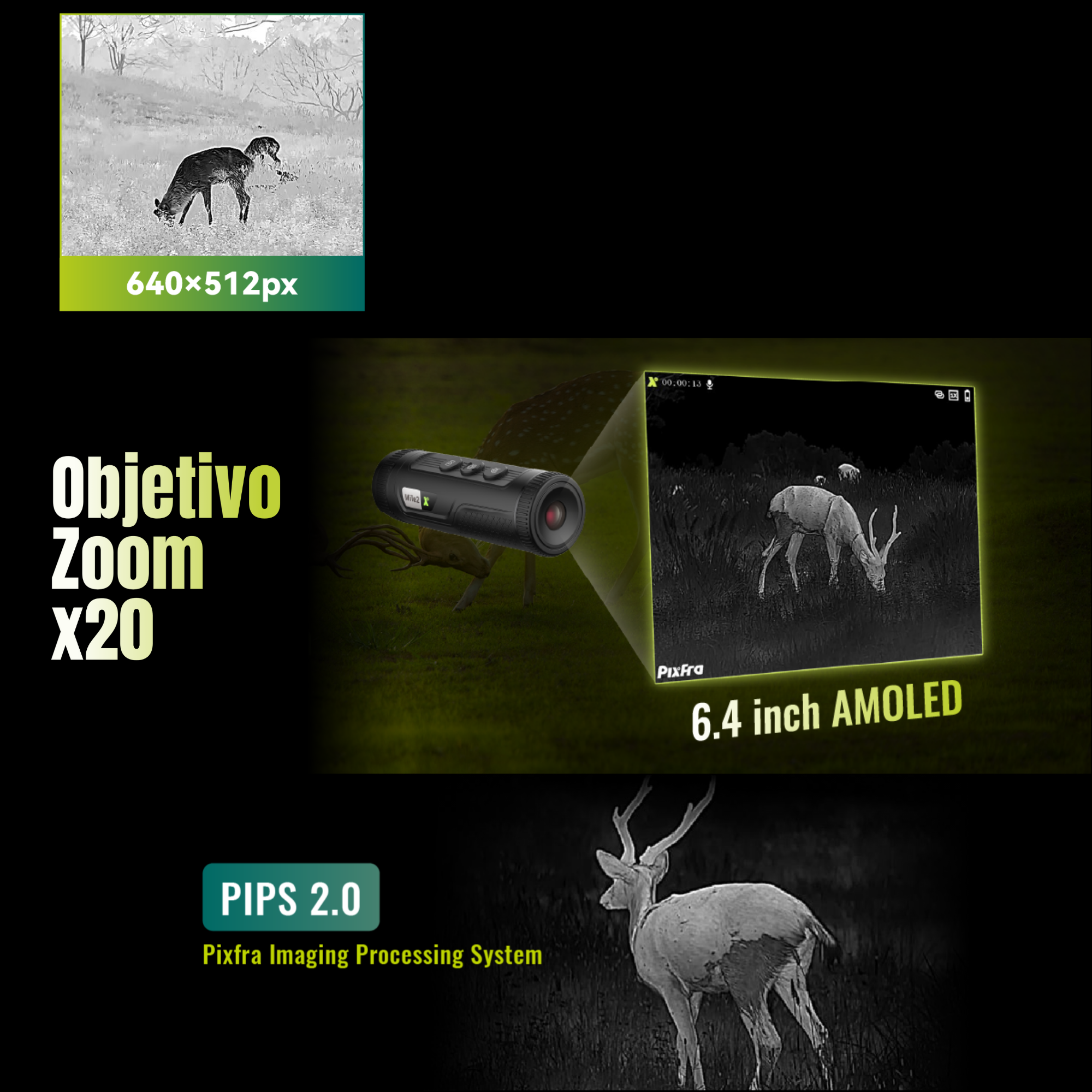 PIXFRA Mile 2 · Monocular Térmico