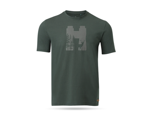 Men's T-shirt with Swarovski Optik deer 
