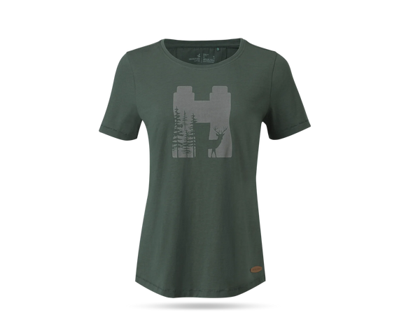Women's T-shirt with Swarovski Optik deer