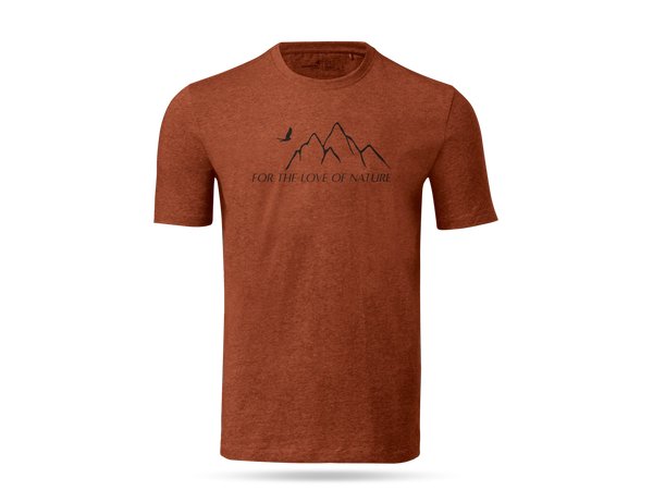 Men's T-shirt with Swarovski Optik mountain