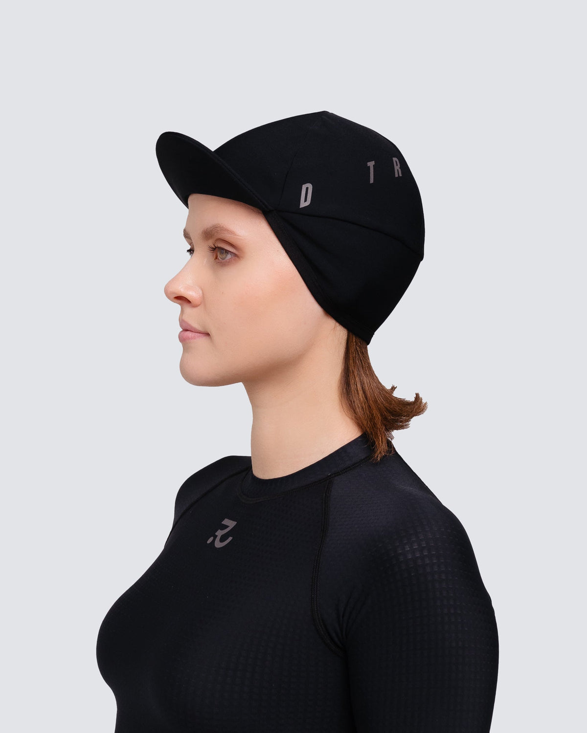 Gorra Térmica de Ciclismo con Visera — Racing Black