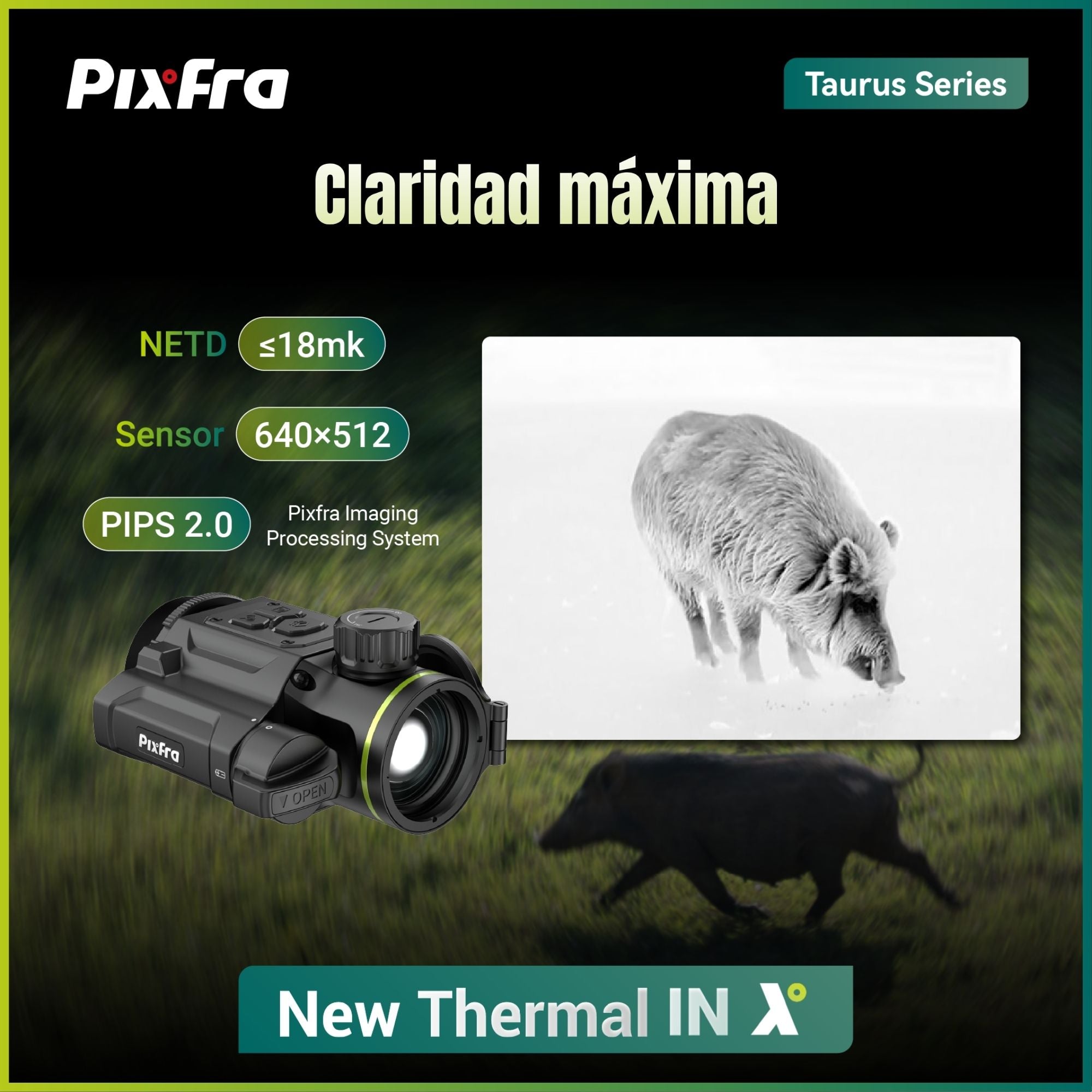 PIXFRA Taurus · Clip-on Térmico