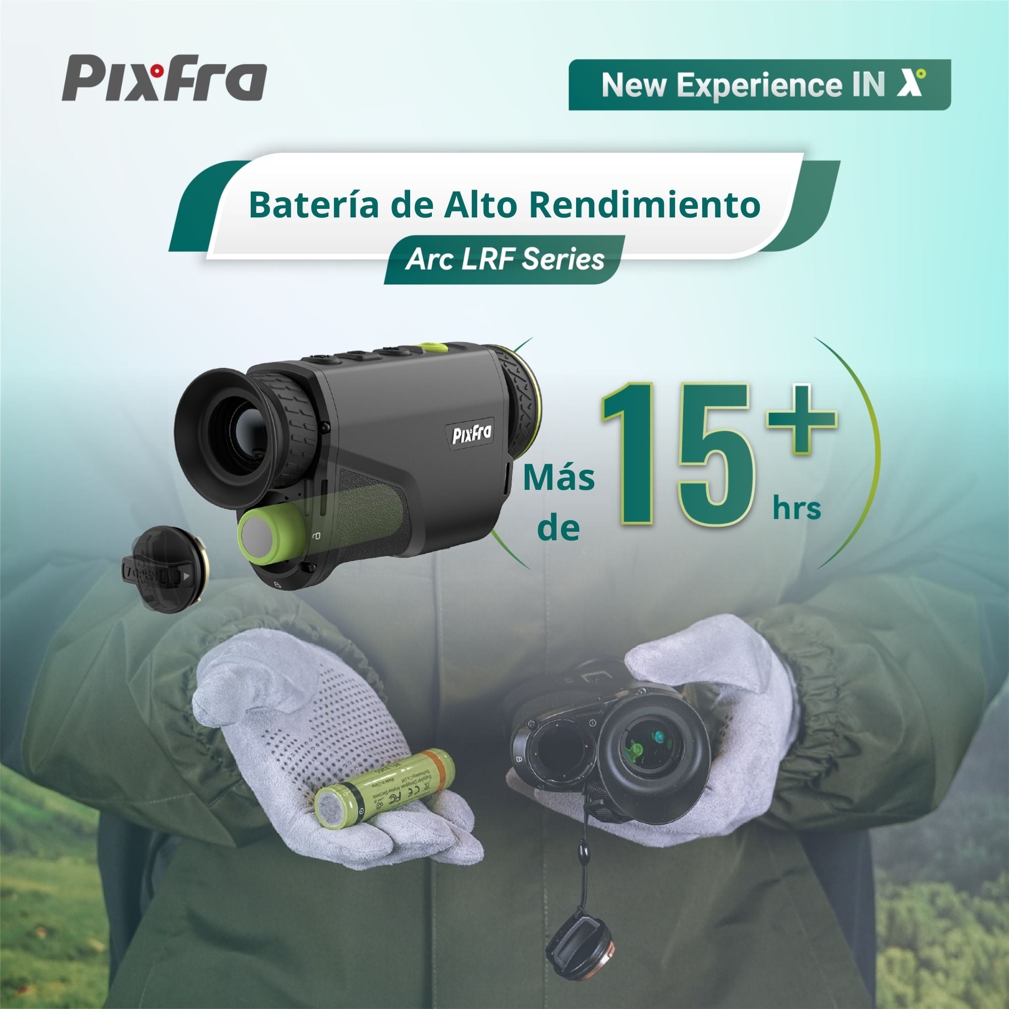 PIXFRA Arc LRF · Monocular Térmico con Telémetro