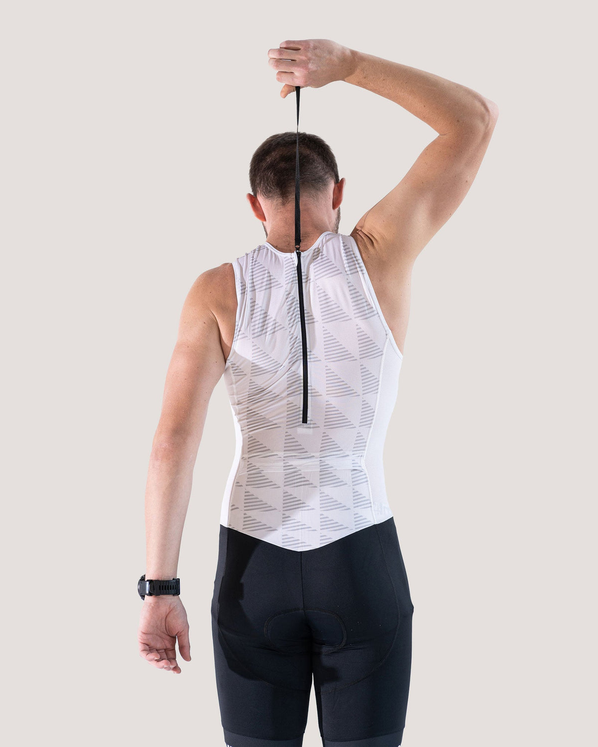 Tritraje Lead Out Sin Mangas Hombre — Classy White