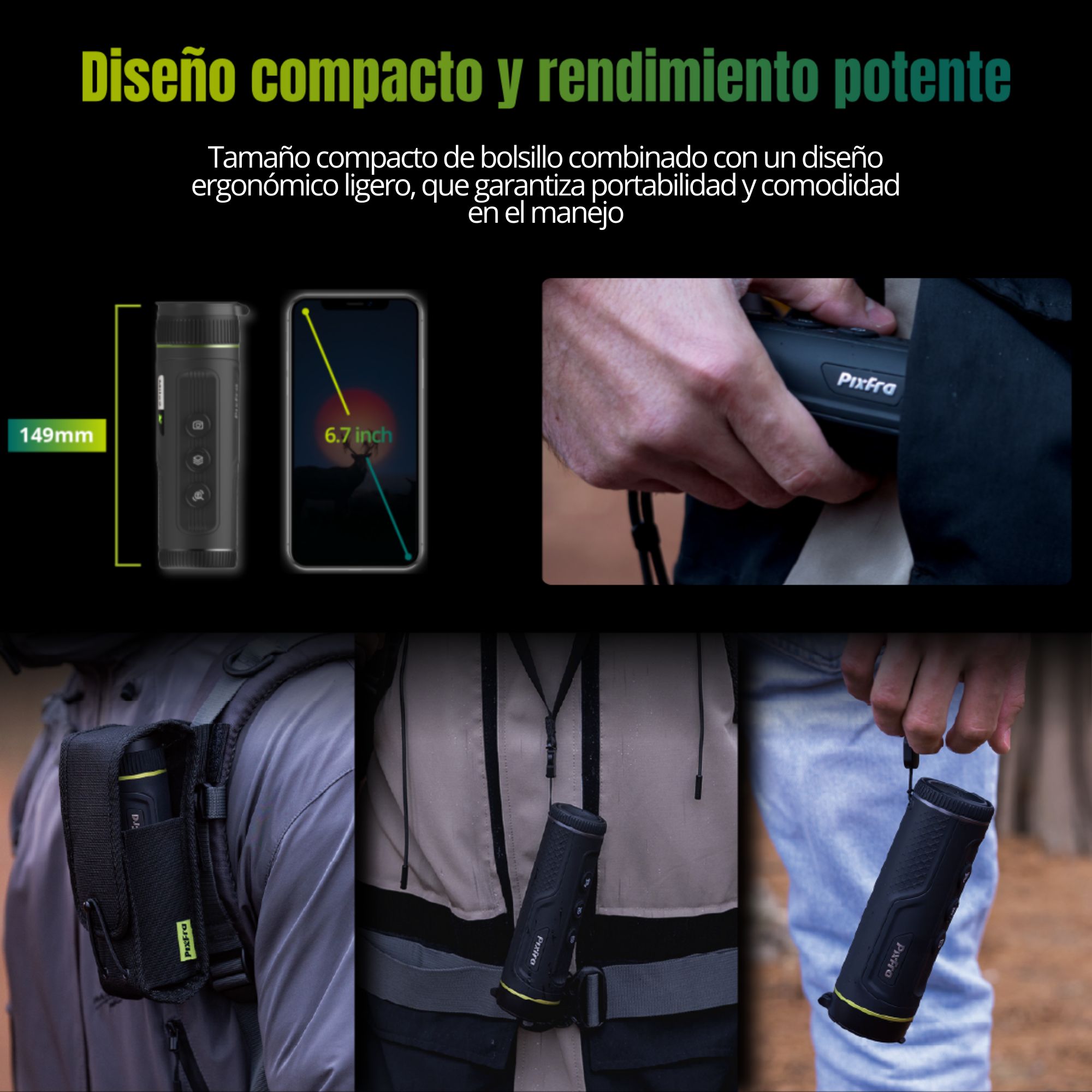 PIXFRA Mile 2 · Monocular Térmico
