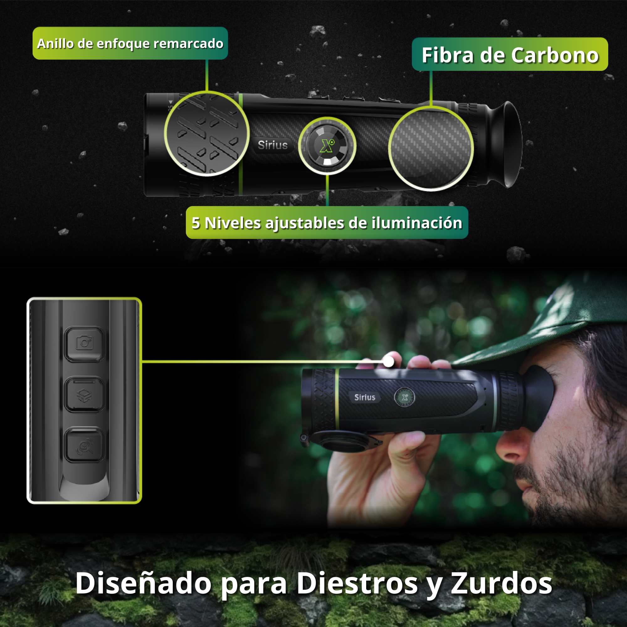 PIXFRA Sirius · Monocular Térmico