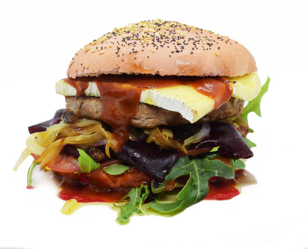 Wild boar burger