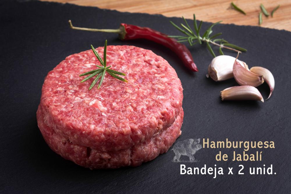 Wild boar burger