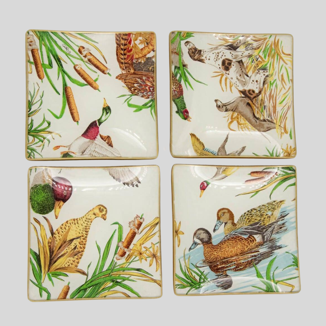 Plato de cristal ESTAMPADO PATOS Conjunto 4 piezas Tellerwelt