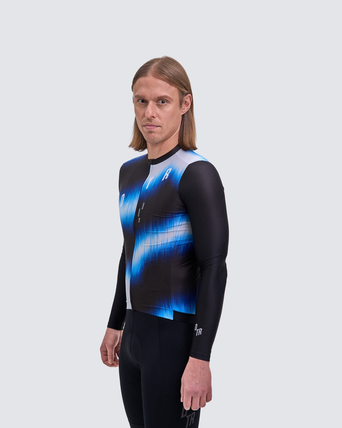 Maillot Manga Larga Resilience Hombre — Blue and Black