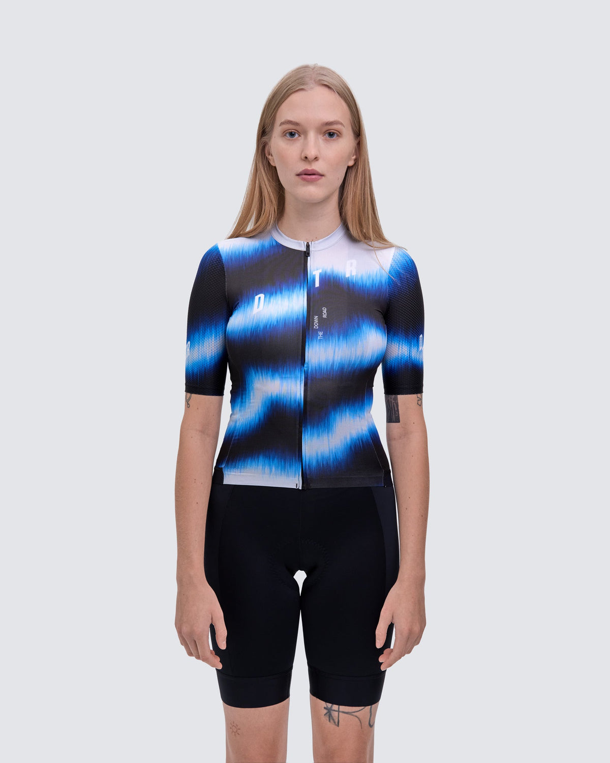 Maillot Resilience Mujer — Blue and Grey