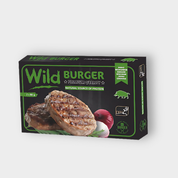Wild boar burger